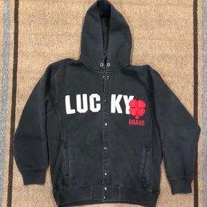 Lucky Brand Size Large Hoodie Button Jacket